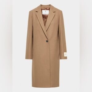 The Stedman Coat - Virgin Wool Single-breasted Italian virgin wool - Babaton